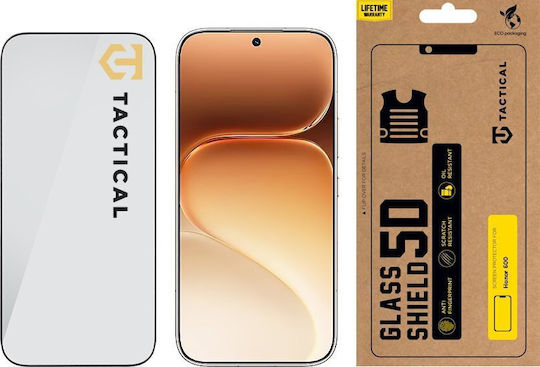 Tactical Стъклен Щит 5D Honor 600 Черен 57983130519