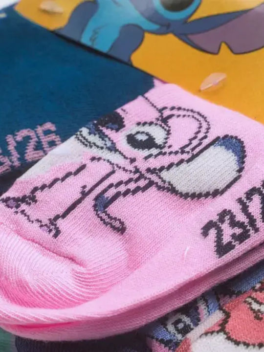 Disney Kids' Ankle Socks Stitch Multicolour 7 Pairs