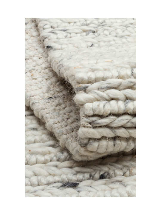SteweHome Handmade Gray Runner Rug 80x150cm
