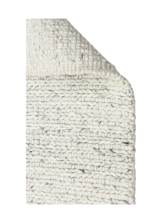 SteweHome Handmade Gray Runner Rug 80x150cm