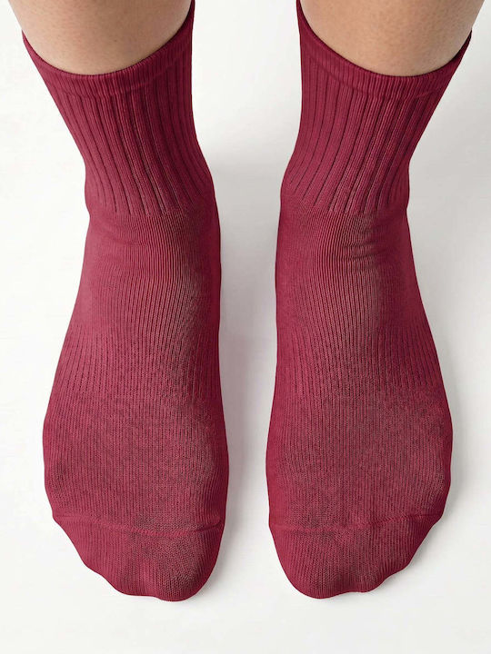 Dimi Socks Μπασκετικές Κάλτσες Μπορντό