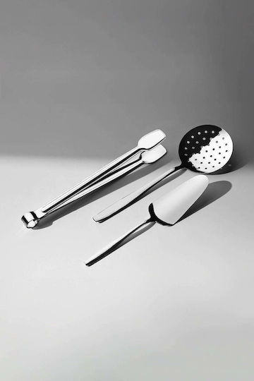 SteweHome Set of 6 Grey Stainless Steel Serving Utensils