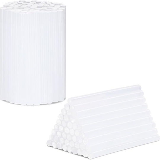 Set 125 Bățuri Adezive Termofuzibile Rășină 0.7 X 10 Cm Plastic Sudură Decorațiuni Realizare Diy Reparații Asamblare Fixare Rapidă Ideală Pistol Adeziv Transparent