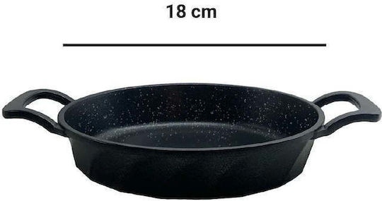 SteweHome Двоен Тиган от Чугун с Незалепващо Покритие 18cm