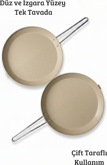 SteweHome Doppelte Omelette-Maker aus Stahl mit Steinbeschichtung 33cm
