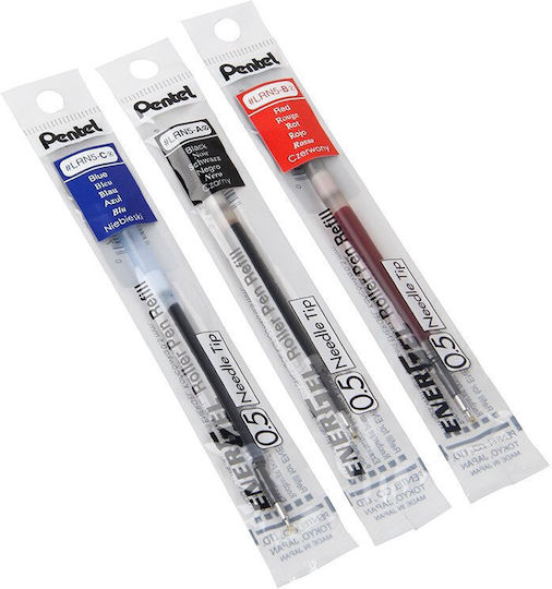 Pentel 12 Ersatz- und Füllfederhaltertinten für Stift Medium Rote
