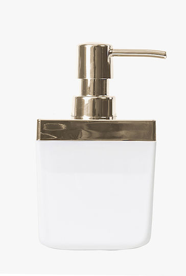 SteweHome Bathroom Accessory Set Plastic White 5 Pieces