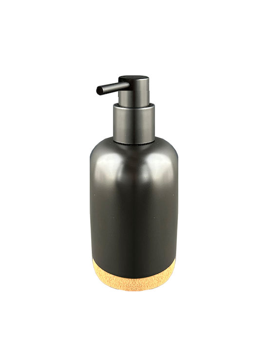 SteweHome Bathroom Accessory Set Ceramic Black 4 Pieces