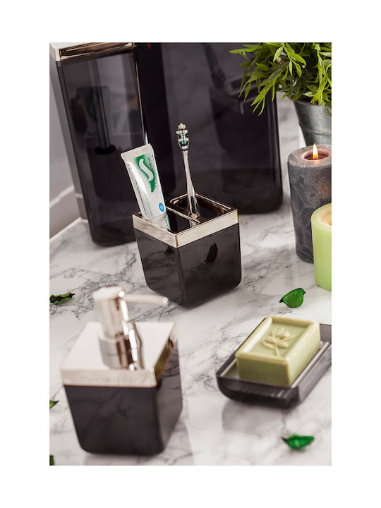 SteweHome Bathroom Accessory Set Plastic Multicolour 5 Pieces