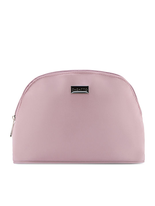 Geantă Cosmetice Zagatto Zg1027 Organizator Machiaj 1 Compartiment Spațios Închidere Cu Fermoar 26x19x10 Cm Ideală Pentru Călătorii Utilizare Zilnică Roz Deschis