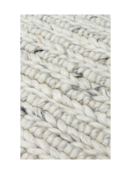SteweHome Handmade Rectangular Gray Rug 130x190cm