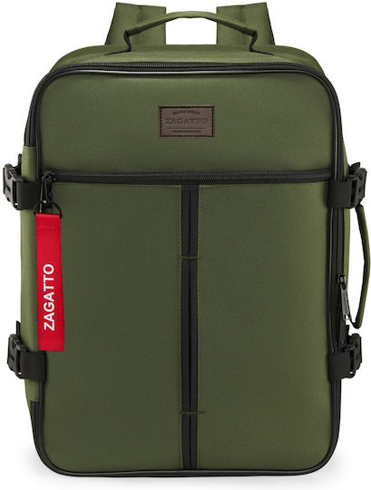 Zagatto Geantă Voiaj Înapoi 24lt Verde Din Țesătură L30xL20xÎ40cm