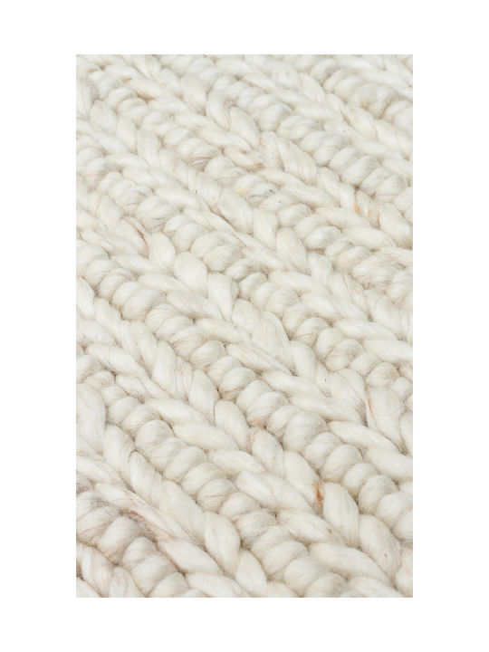 SteweHome Handmade Rectangular Beige Rug 130x190cm