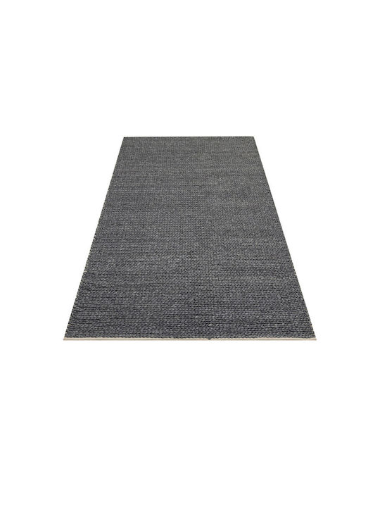 SteweHome Handmade Gray Runner Rug 80x300cm