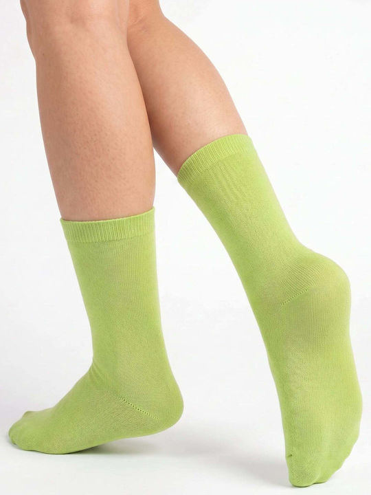 Dimi Socks Дамски Чорапи Лайм Dimi Socks Дамски Чорапи Лайм