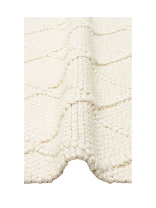 SteweHome Handmade Rectangular Beige Rug 130x190cm