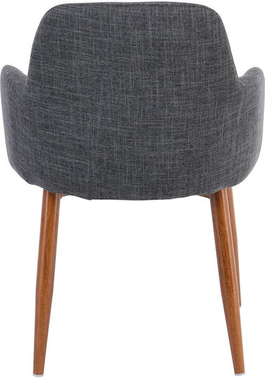 Soul Dining Chair With Fabric Upholstery Grey 57x78cm EM713,1