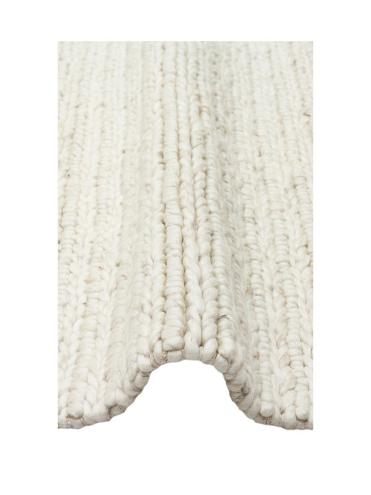 SteweHome Handmade Beige Runner Rug 80x150cm