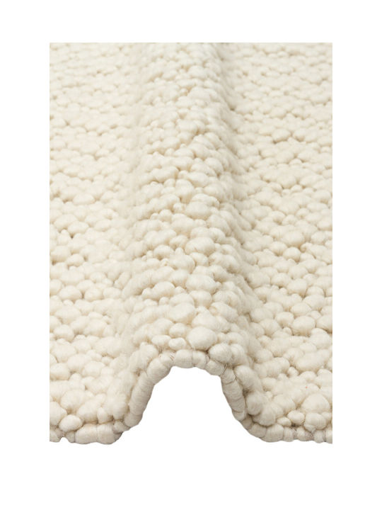 SteweHome Handmade Rectangular Beige Rug 130x190cm