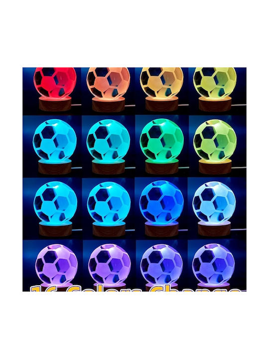 Decorative Table Lamp RGB Crystal Ball 8x6cm
