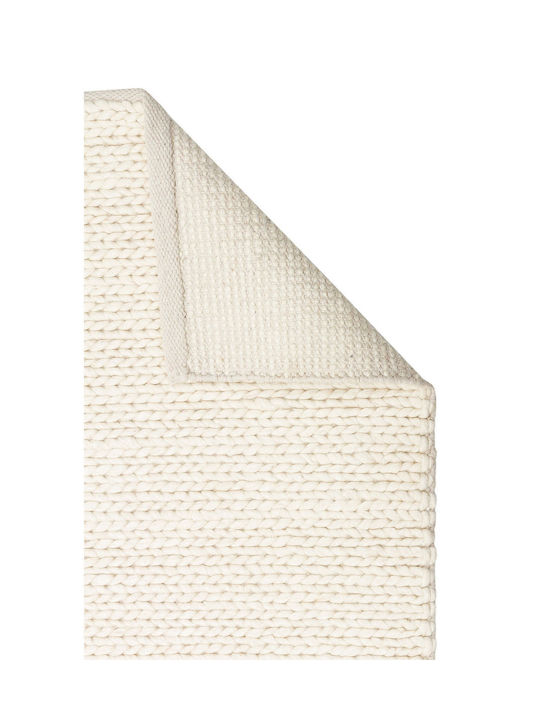SteweHome Handmade Beige Runner Rug 80x300cm