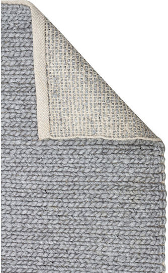 SteweHome Handmade Rug 130x190cm Gray SteweHome Handmade Rug 130x190cm Gray
