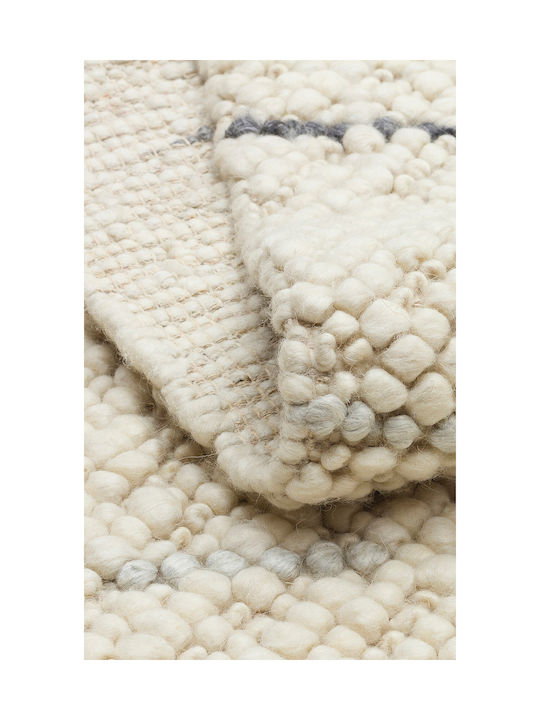 SteweHome Handmade Gray Runner Rug 80x150cm