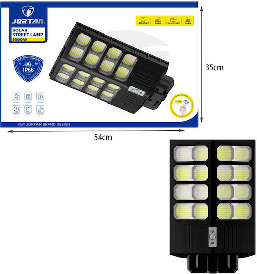 Jortan Waterproof Solar LED Flood Light 500W with Photocell and Remote Control IP66