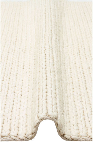 SteweHome Handmade Beige Runner Rug 80x150cm