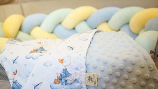 Grandes Suenos The Pastels Crib Bumper Braided Inside The Pastels 200cm