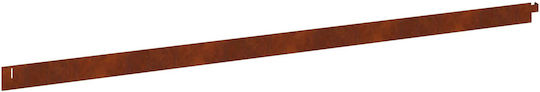 vidaXL Metal Garden Hedge in Brown Color 10 Pieces