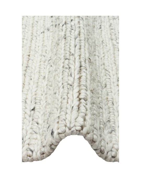 SteweHome Handmade Gray Runner Rug 80x300cm