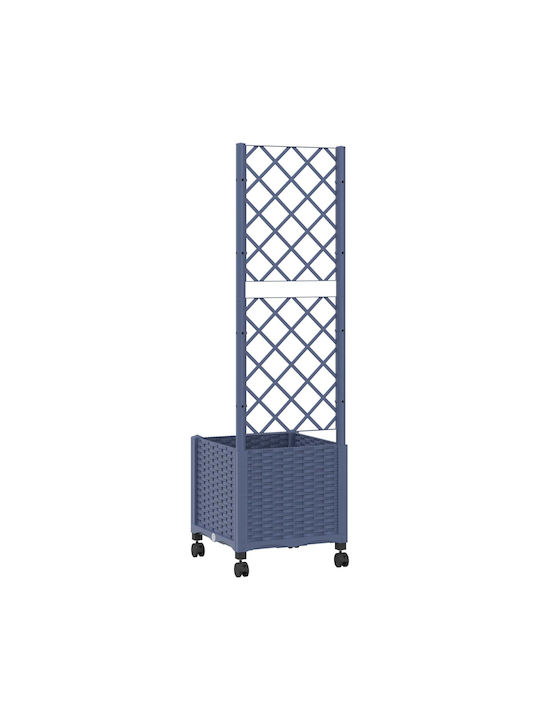 vidaXL Zardiniere Din Plastic Albastru Gri 40x40x146cm