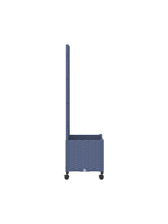 vidaXL Zardiniere Din Plastic Albastru Gri 40x40x146cm