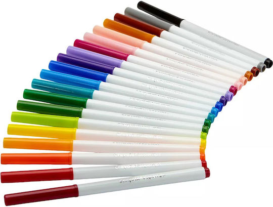Crayola Μαρκαδόροι Ζωγραφικής Χονδροί, Πλενόμενοι Σετ 12 χρώματα