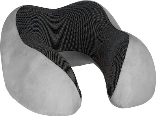 Activ Space Μαξιλαράκι Ταξιδίου Memory Foam Γκρι