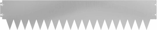 vidaXL Metallische Gartenhecke in Silber Farbe 20cm x 1.03m 10 Stücke