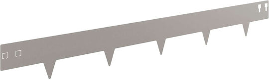 vidaXL Metal Garden Hedge in Brown Color 1m x 12cm 30 Pieces