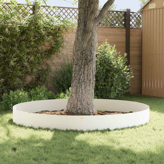 vidaXL Metallische Gartenhecke in Weiß Farbe 30cm x 1.03m 10 Stücke