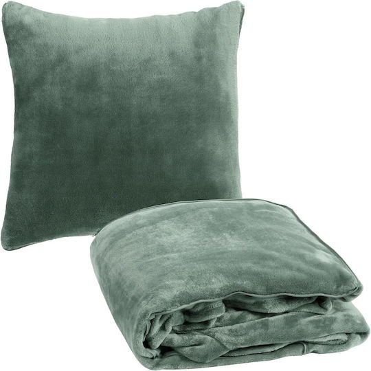 Homelevel Pătură Polar Fleece Cu Mâneci 200x150 cm Verde