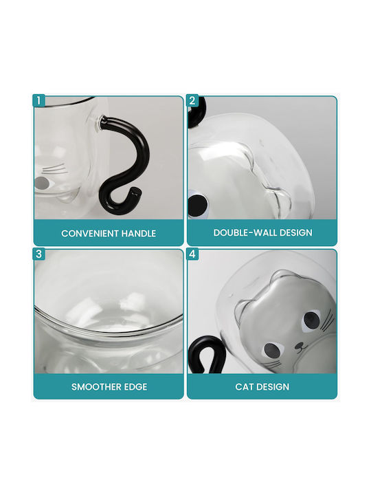 Belle Vous Glas Tasse Transparent 290ml (Personalisiert)
