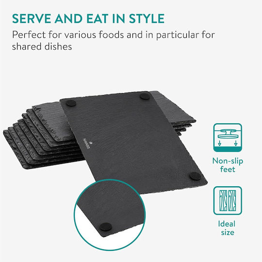 Navaris Serving Platter for Sushi Wooden 30x20cm 8 Pieces