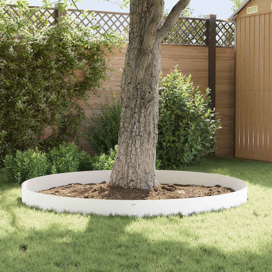 vidaXL Metallische Gartenhecke in Weiß Farbe 1,03m x 25cm 20 Stück