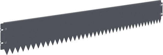 vidaXL Metallische Gartenhecke in Grau Farbe 15cm x 1.03m 10Stücke