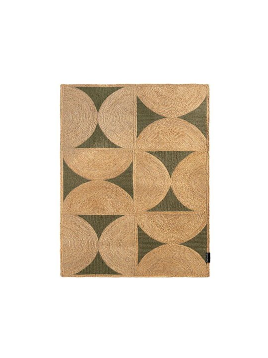 Guy Laroche Mirage Wohnzimmer Teppich Rechteckig aus Jute Olive 160x230cm