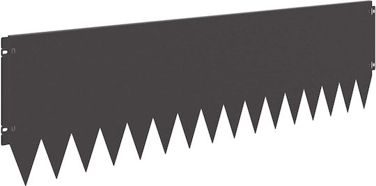 vidaXL Metallische Gartenhecke in Schwarz Farbe 1,03m x 30cm 10 Stück