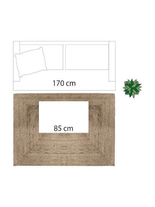 Atmosphera Rug Outdoor Rectangular from Jute Jute