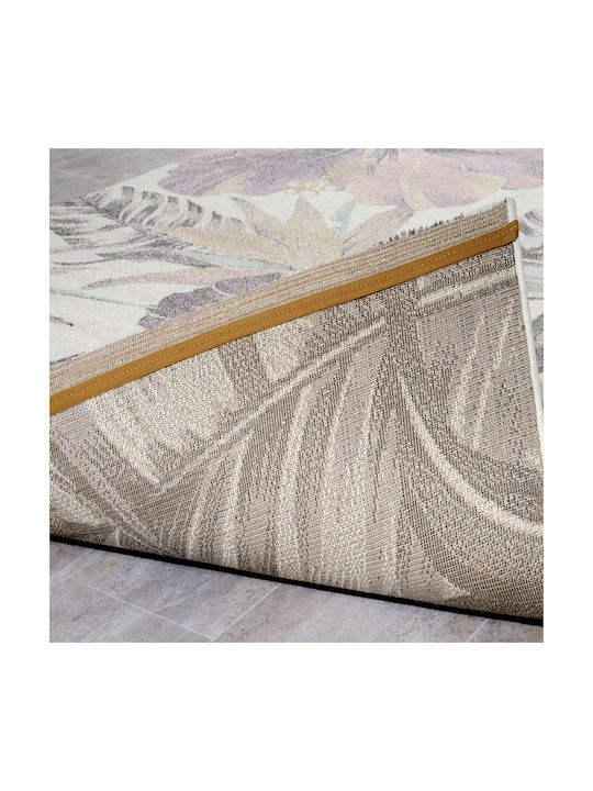 Tzikas Carpets 22440-261 Teppich Rechteckig Synthetisch,Polyester/Cotton/Leather White-Cream