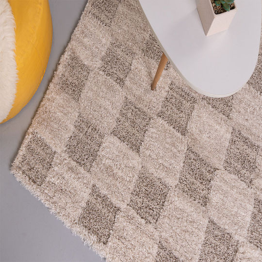 Tzikas Carpets 68081 Teppich Rechteckig Synthetisch,Polyester/Cotton/Leather Brown