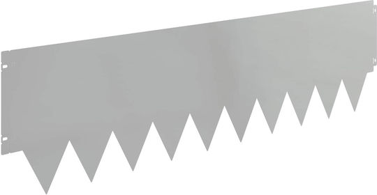 vidaXL Metallische Gartenhecke in Silber Farbe 30cm x 1.03m 10Stücke